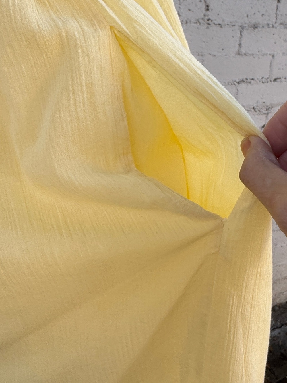 ModCloth Smocked Tie-Shoulder Midi Dress Yellow Size S - Picture 7 of 12
